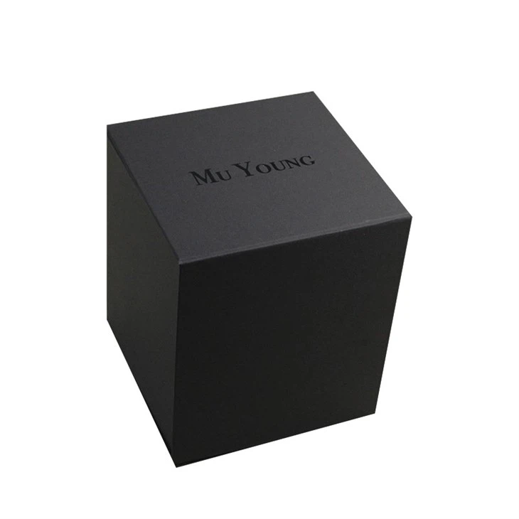 Black Kraft Square Magnetic Folding Box