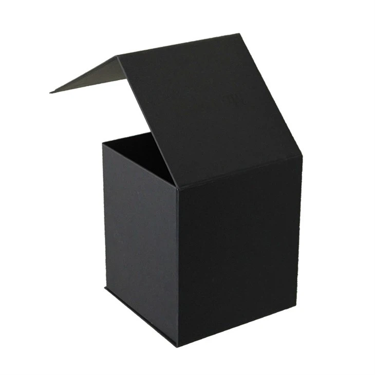 Black Kraft Square Magnetic Folding Box